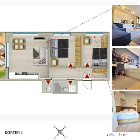 Lejlighed Scandian - Hub
